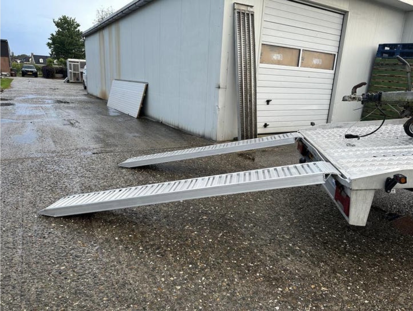 Set - Aluminium oprijplaten - 244x30x8 cm - 3.5 ton (2 stuks)