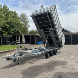 JCS 3-zijdige tridemas kipper | Franse deuren|  3500kg | 401x202x105 |