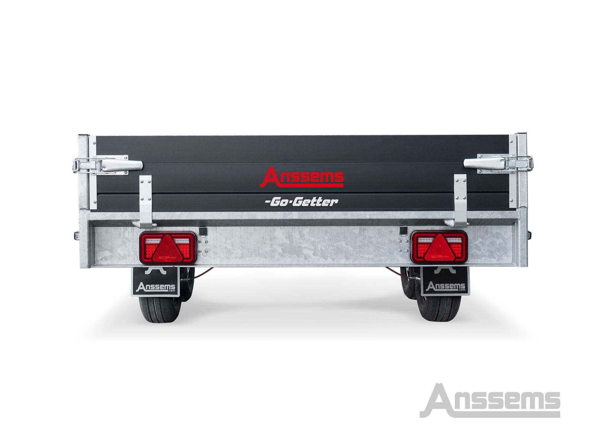 Anssems PSX 2000 Plateauwagen | Zwarte Go-Getter Uitvoering - Afbeelding 3