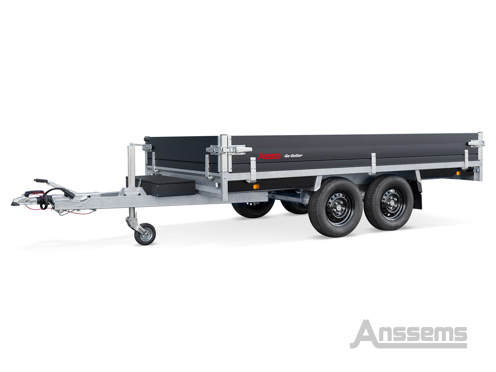 Anssems PSX 2000 Plateauwagen | Zwarte Go-Getter Uitvoering