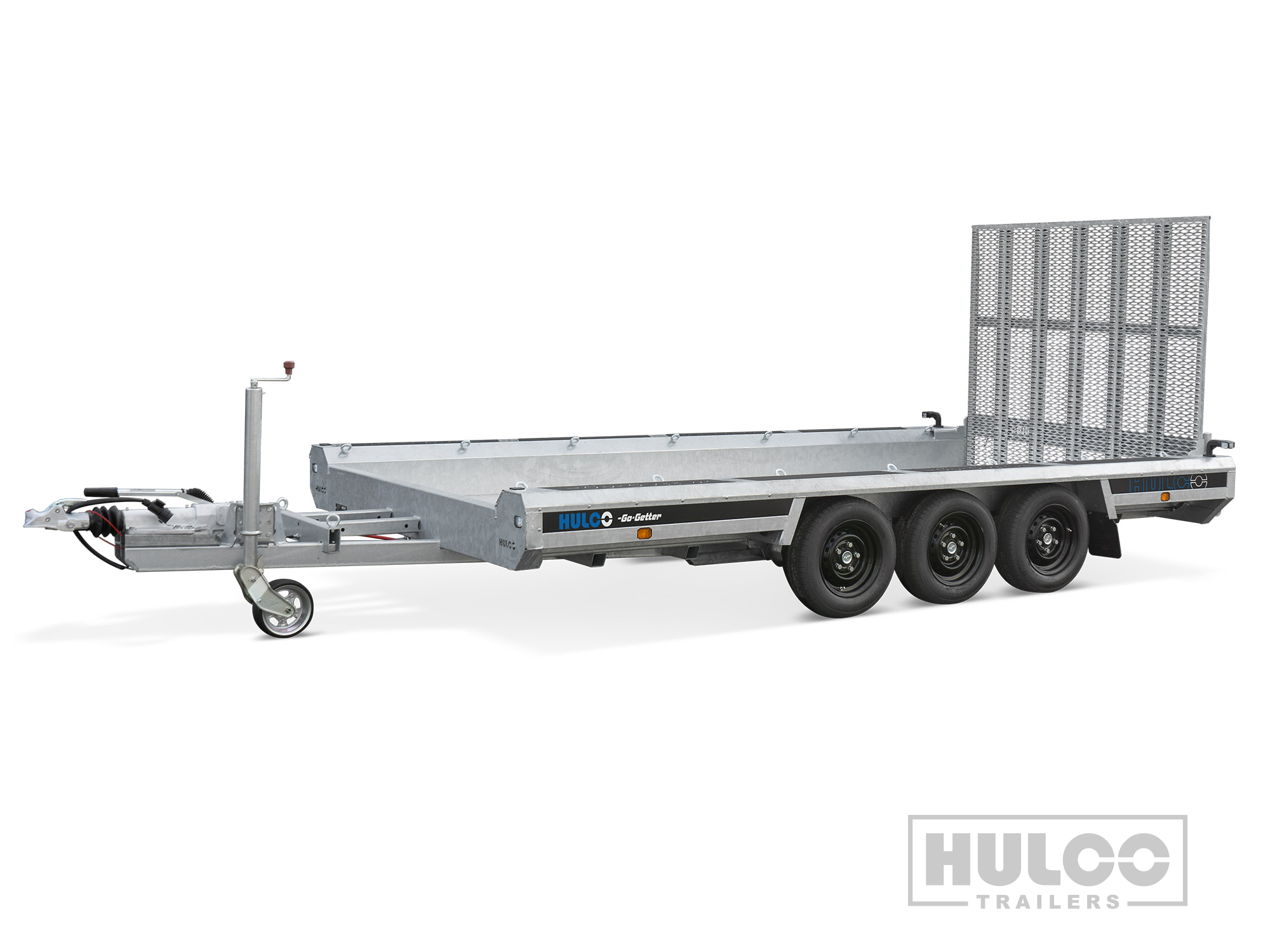 Hulco Terrax-3 Machinetransporter (3500kg) – 394x180cm – Zwarte Go-Getter Uitvoering