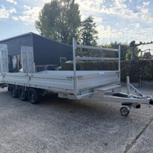 JCS Beavertail Machinetransporter 3-As (3500kg) | Paraboolvering