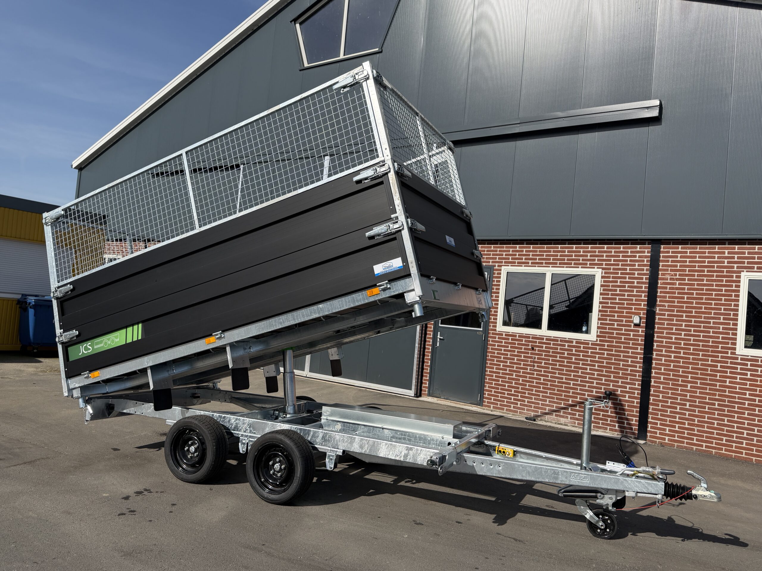JCS driezijdige tandemas kipper 335x185 met verhoogde borden - Afbeelding 4