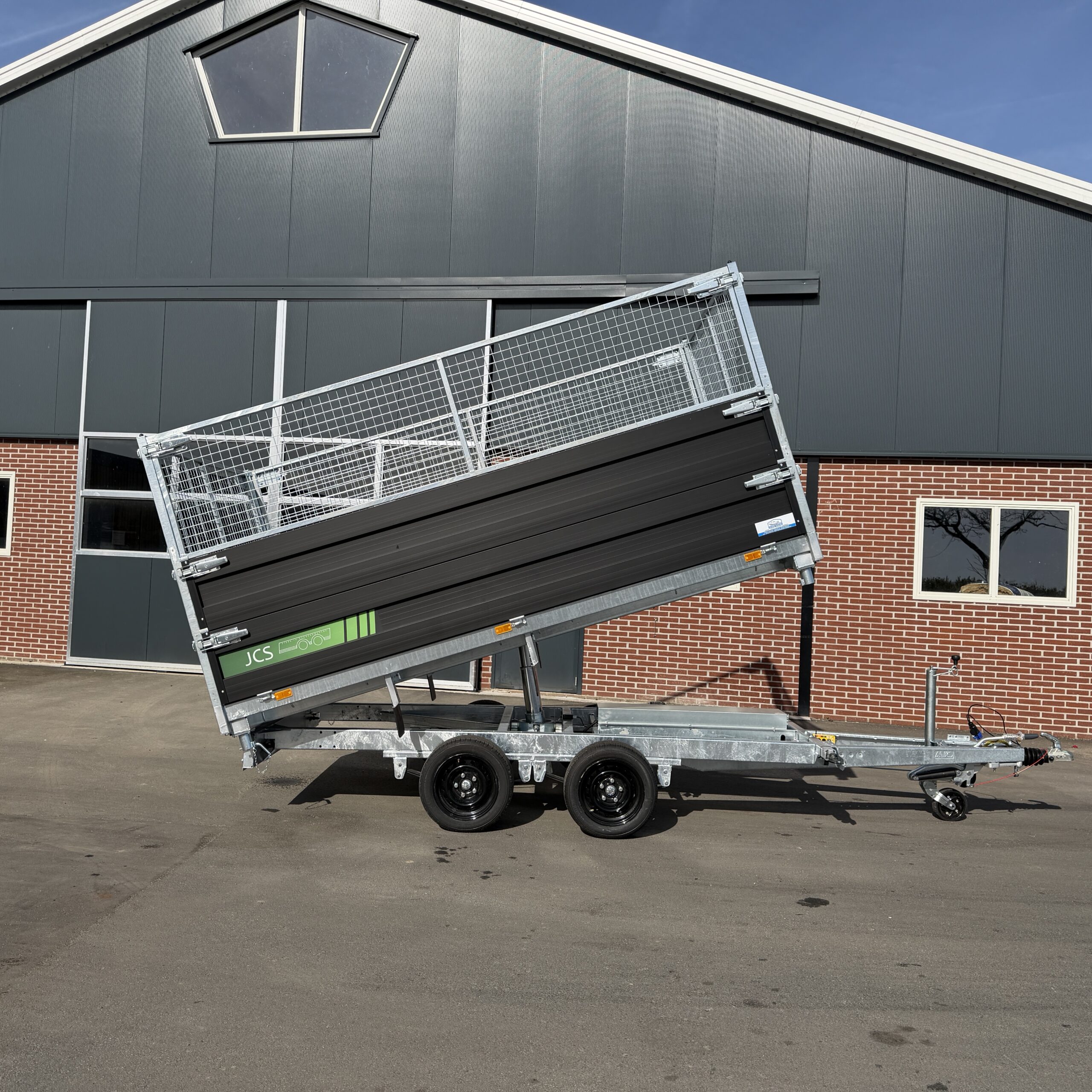 JCS driezijdige tandemas kipper 335x185 met verhoogde borden - Afbeelding 7